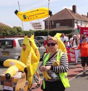 GFA goes bananas at Bridgemary Carnival-close up