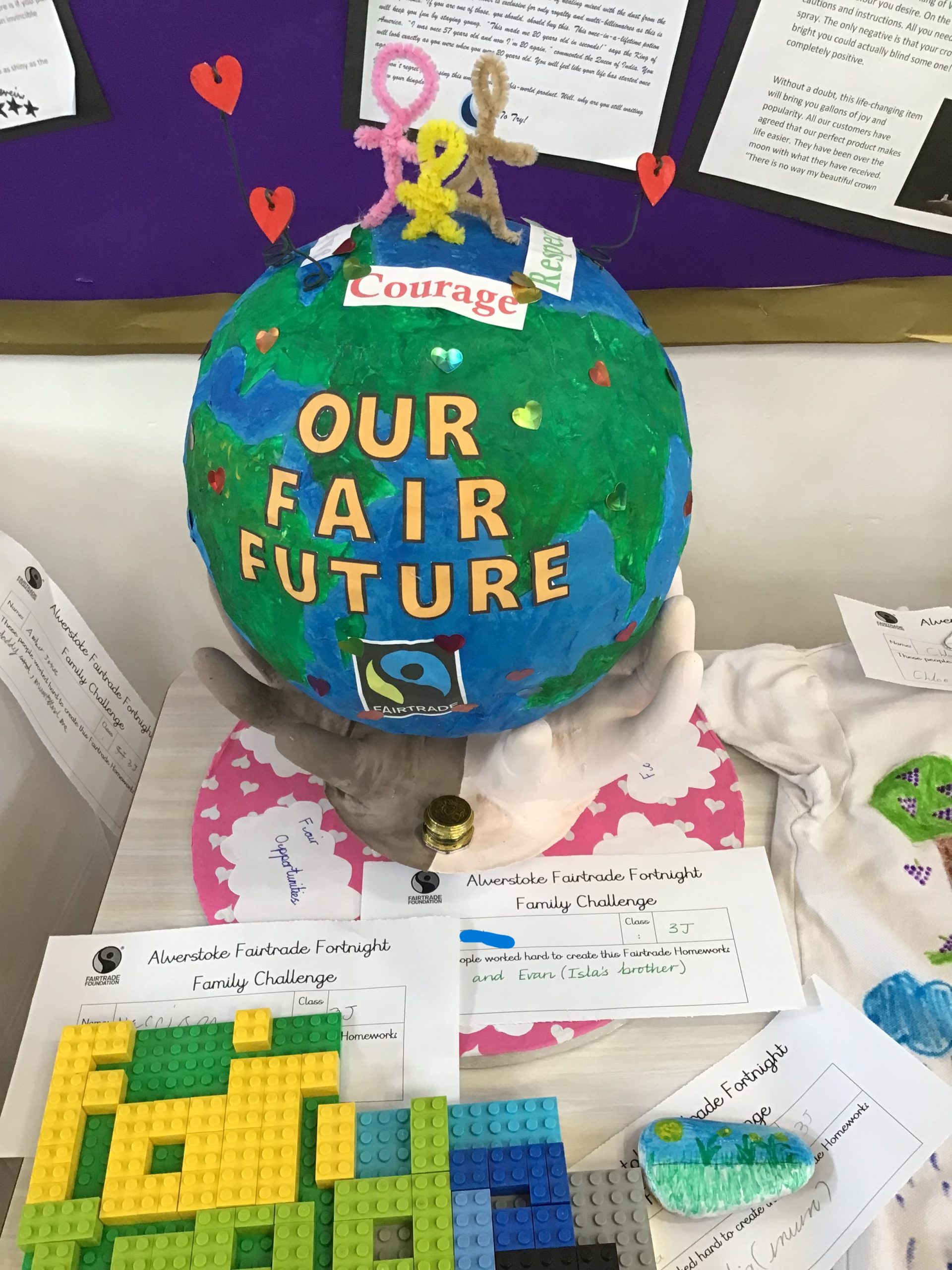 pupils work on Fairtrade